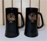 2 Pc Lot - Tall "Leo" Mugs by Tiara Exclusives