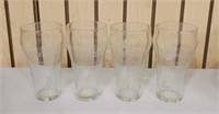 4 Pc Lot - Coke Glasses by Tiara Exclusives