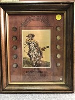 The Pony Express Mercury Dime Framed Set