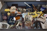 Contents of top drawer in above cabinet