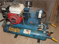 Emglo wheelbarrow type air compressor with
