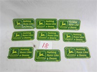 8 John Deere Mini License Plates