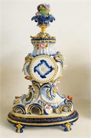 Italian hand painted china clock