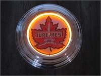Supertest Gasoline Neon Clock