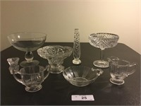 Crystal & Vintage Glass Lot