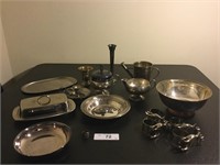 Silver  Plated Pieces Including Vintage Reed  Bart