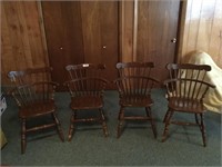 (4) Maple Windsor Back Chairs