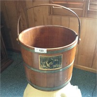 Wood Bucket with Wood Handle
