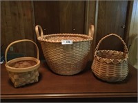 (3) Handmade Baskets