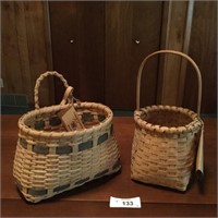 (2) Handmade Baskets
