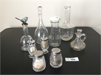 Glass Decanters & Salt & Pepper Shakers