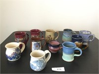 (11) Pottery Coffee Mug Collection