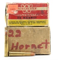 100rds 22 HORNET 45 gr. Cartridges