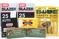 100rds CCI BLAZER 25 AUTO 50 gr. TMJ Cartridges