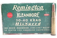 19rds Rem Kleanbore 30-40 KRAG 180gr. Cartridges