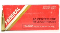 20rds FEDERAL 22-250 Rem 55 gr. Soft Point Bullets