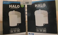 (2) Halo LED Outdoor Security with Dusk to Dawn