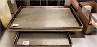 Lot of 4 full size sheet trays