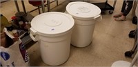 Lot of 2 20 gallon storage bins