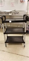 Black utility cart