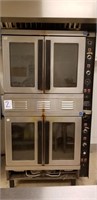 Vulcan double stacked natural gas convection oven