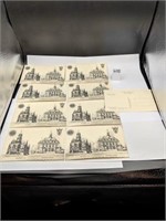 Lot of Vincennes Unused Postcards