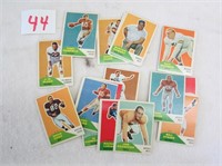 Fifteen 1960 Fleer Football Cards