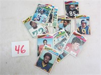 Fourteen 1977 Topps Football Chewing Gum Cards