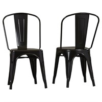 Knunkle Stackable metal Chair Pair