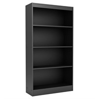 Axcess Standard 4 Shelf Bookcase Black