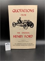 Quotations from The Unusual Henry Ford