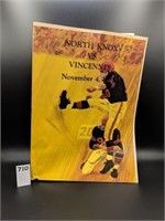 North Knox vs. Vincennes 1977 Football Program
