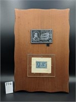 William Henry Harrison US Stamp Plaque
