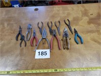 Needle  nose pliers wire cutters tin snips
