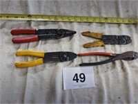Wire strippers and pliers