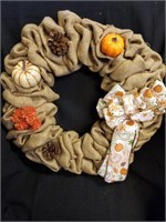 Handmade Burlap Wreath