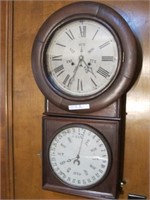 WELCH 8 DAY DOUBLE DIAL CALENDER RARE