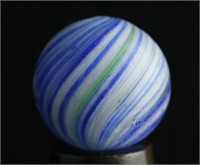 Blue & White Joseph's Coat Marble 22mm