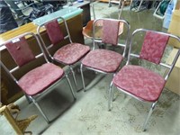 4 mid-century chairs AS IS
