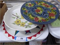 Painted items and bowl (1 is local artist - Mr. Mo
