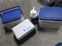 3 small coolers