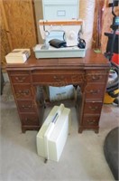 Singer Sewing Machine & Sewing Cabinet
