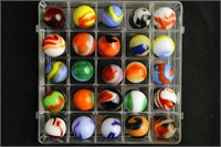 Lot of 25 Patch & Swirl Marbles
