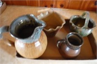 pottery pitcher / misc. pottery