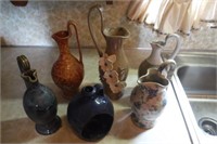 old hard times pottery vases