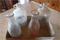 maple grove milk bottle / vinegar jars