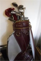 primo golf clubs w/ miller golf bag