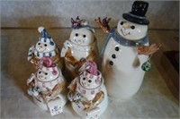 ceramic snow men