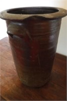 pottery vase  lip chipped