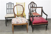Five Pretty Lady Chairs